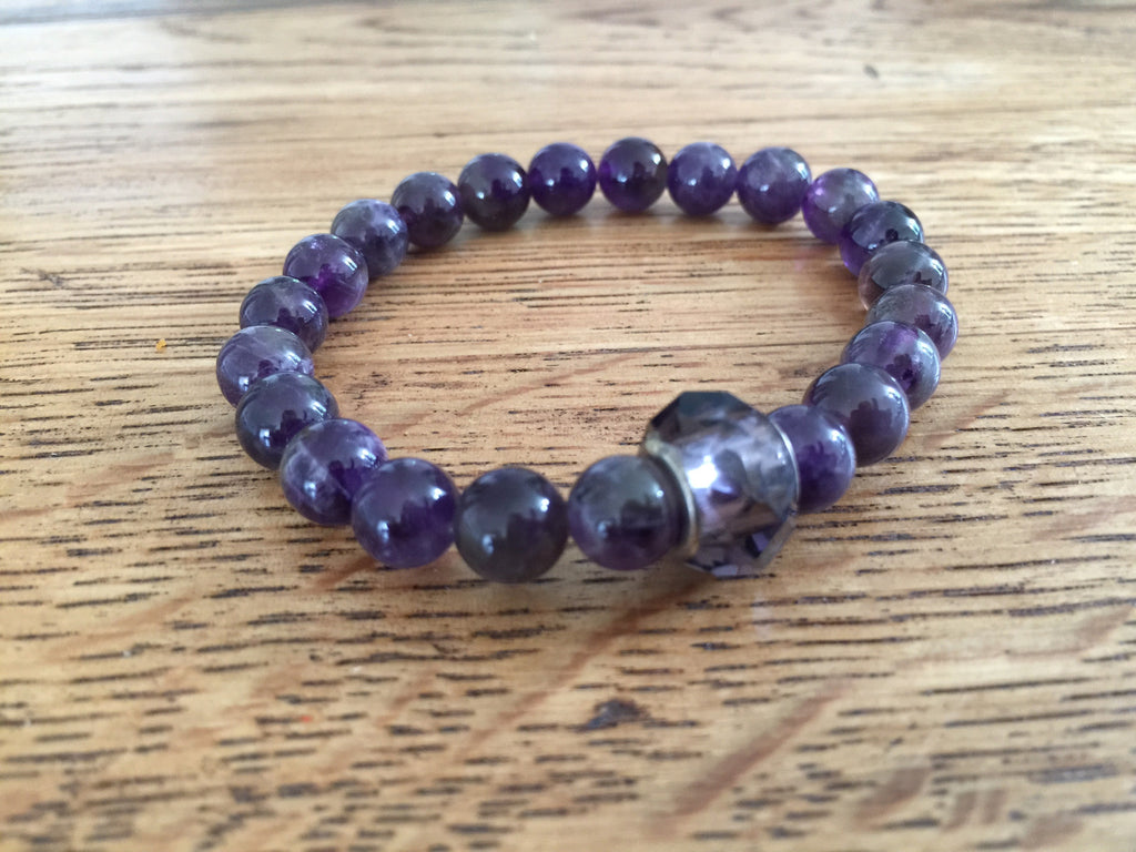 Armband Amethyst mit Pandora