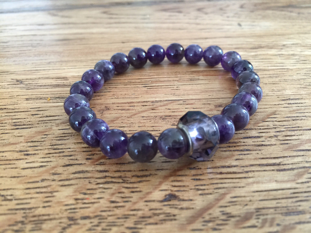 Copy of Copy of Copy of Armband Amethyst mit Pandora